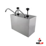 Dispensador Salsas Ecobeck Full Acero Inoxidable 2 Depósitos Gale