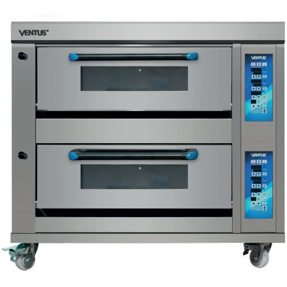163991-1200-1200 Horno piso gas 2 niveles 2 bandejas VHPG-2C Ventus