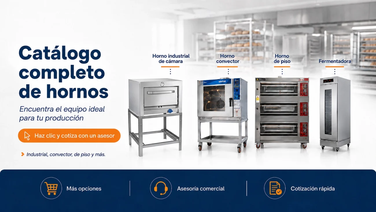 Tipos de hornos para pan: Cuál te conviene según tu producción 5 Tipos de hornos para pan: Cuál te conviene según tu producción